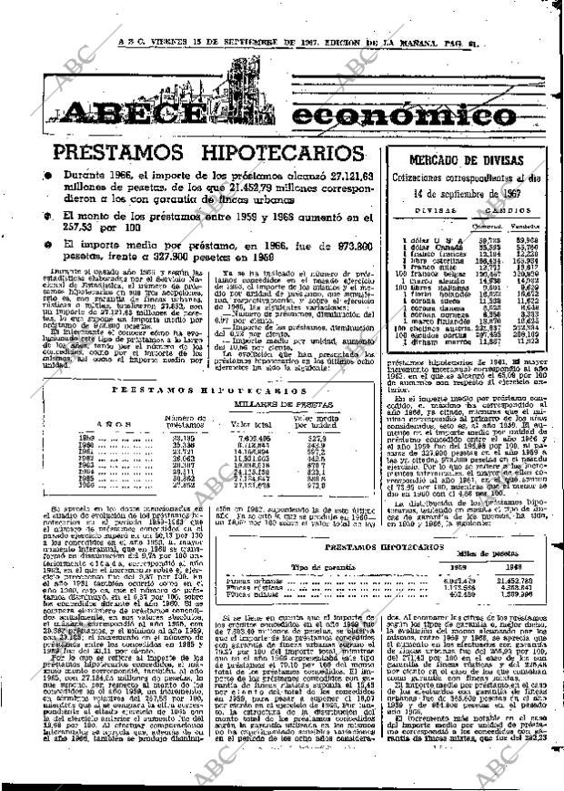 ABC MADRID 15-09-1967 página 61