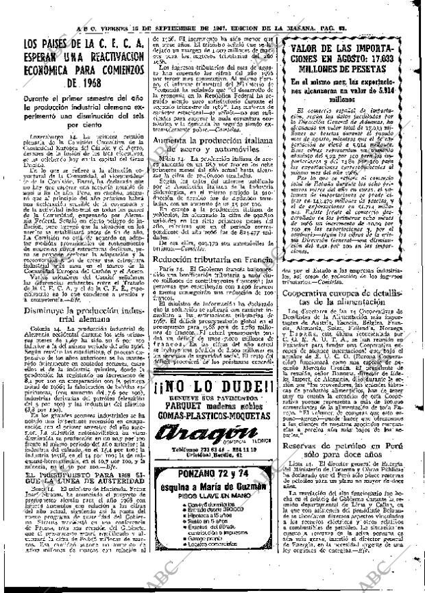 ABC MADRID 15-09-1967 página 63