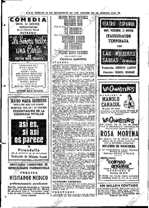 ABC MADRID 15-09-1967 página 76
