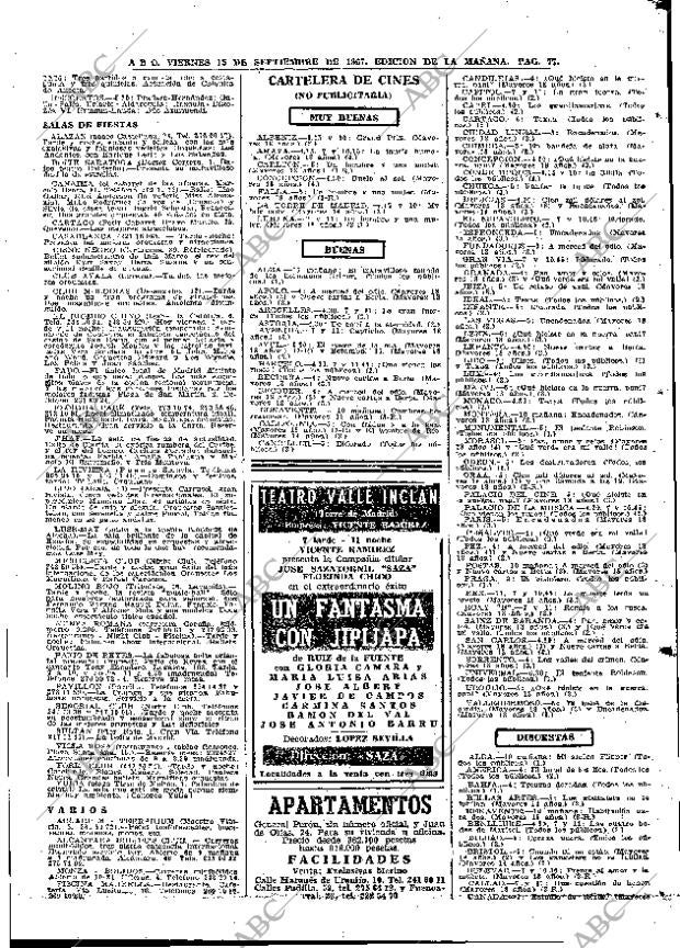 ABC MADRID 15-09-1967 página 77