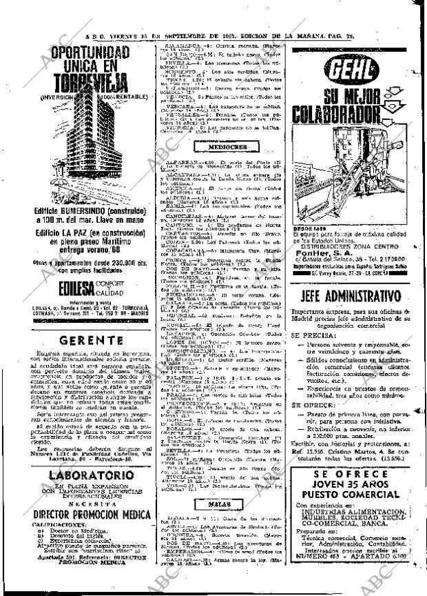ABC MADRID 15-09-1967 página 79