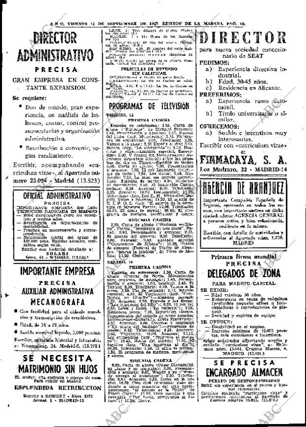 ABC MADRID 15-09-1967 página 80