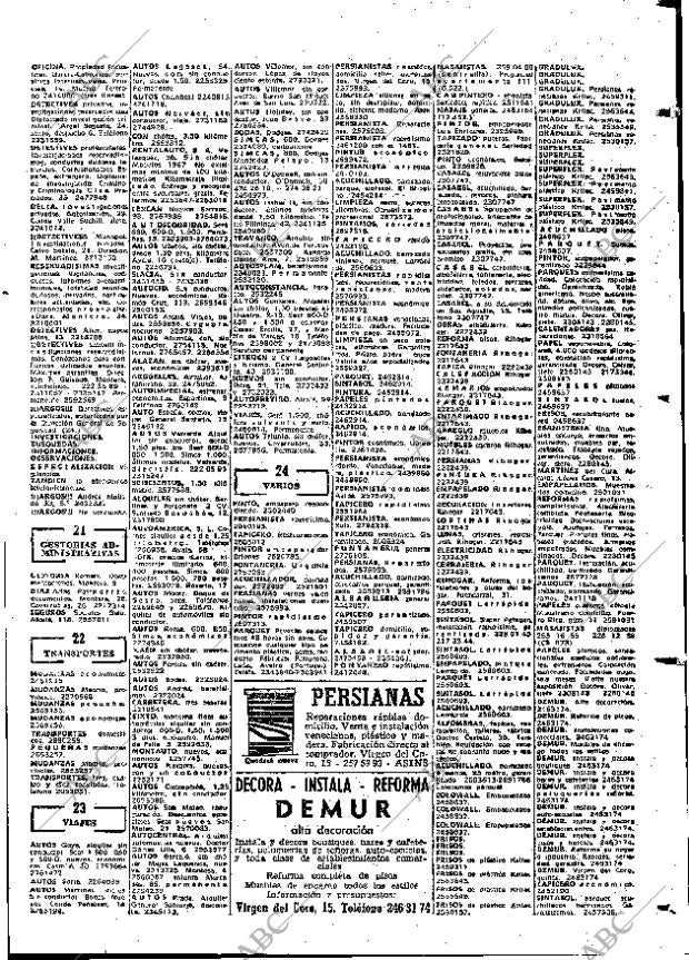 ABC MADRID 15-09-1967 página 89
