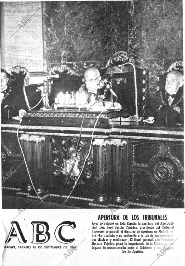 ABC MADRID 16-09-1967 página 1
