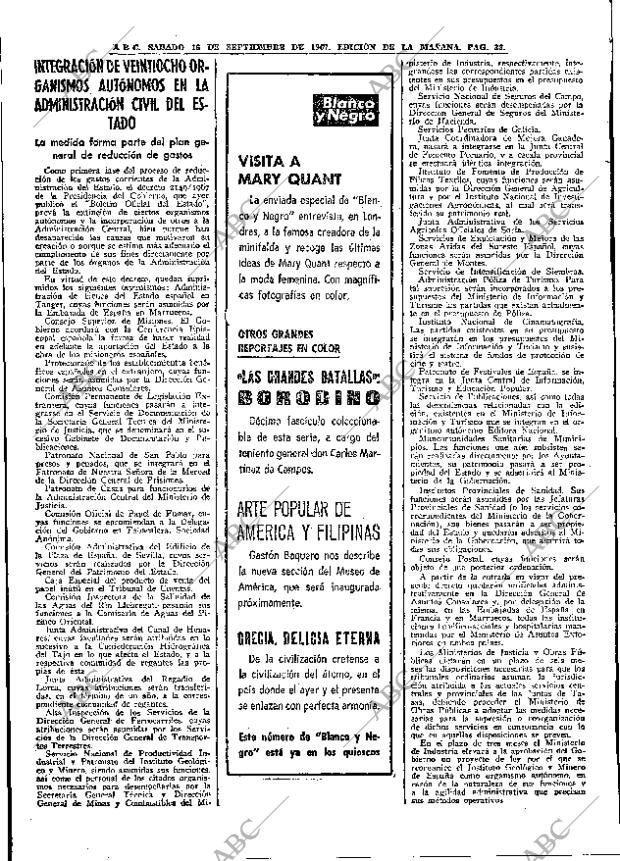 ABC MADRID 16-09-1967 página 36
