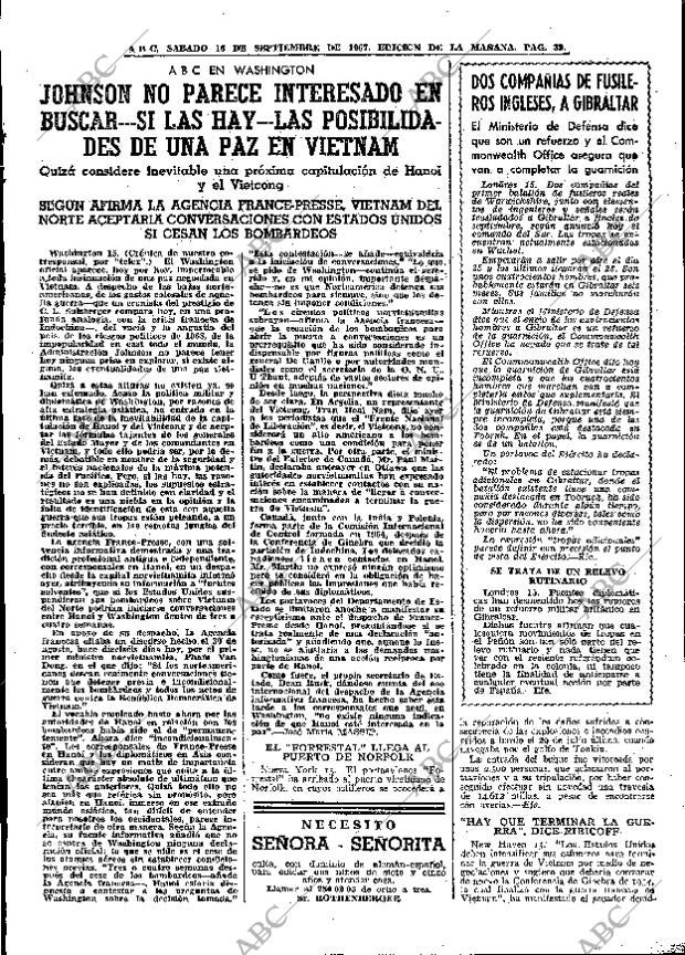 ABC MADRID 16-09-1967 página 39