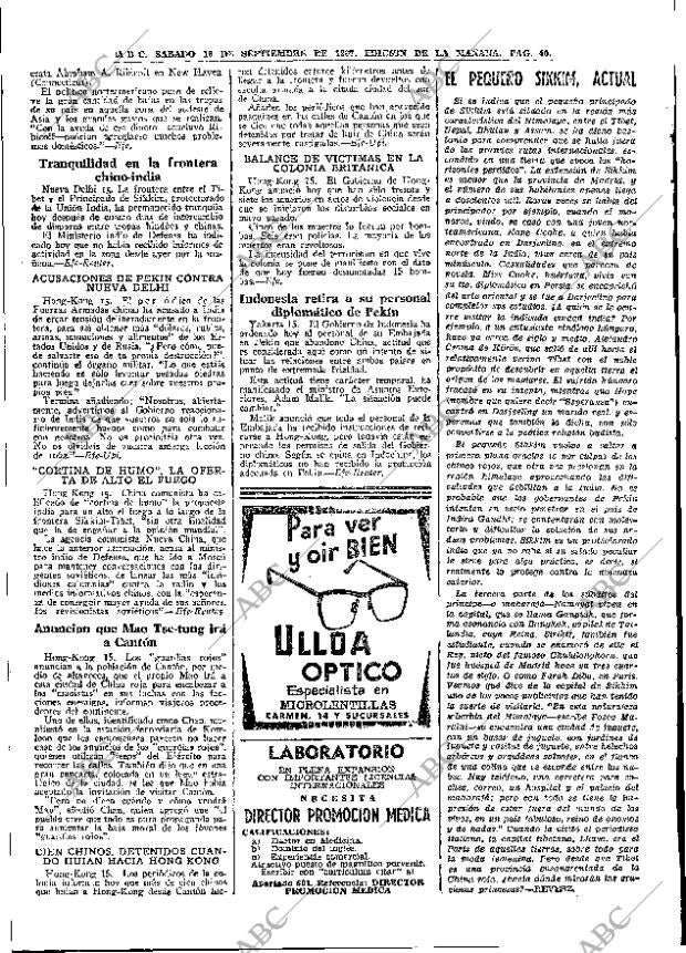 ABC MADRID 16-09-1967 página 40