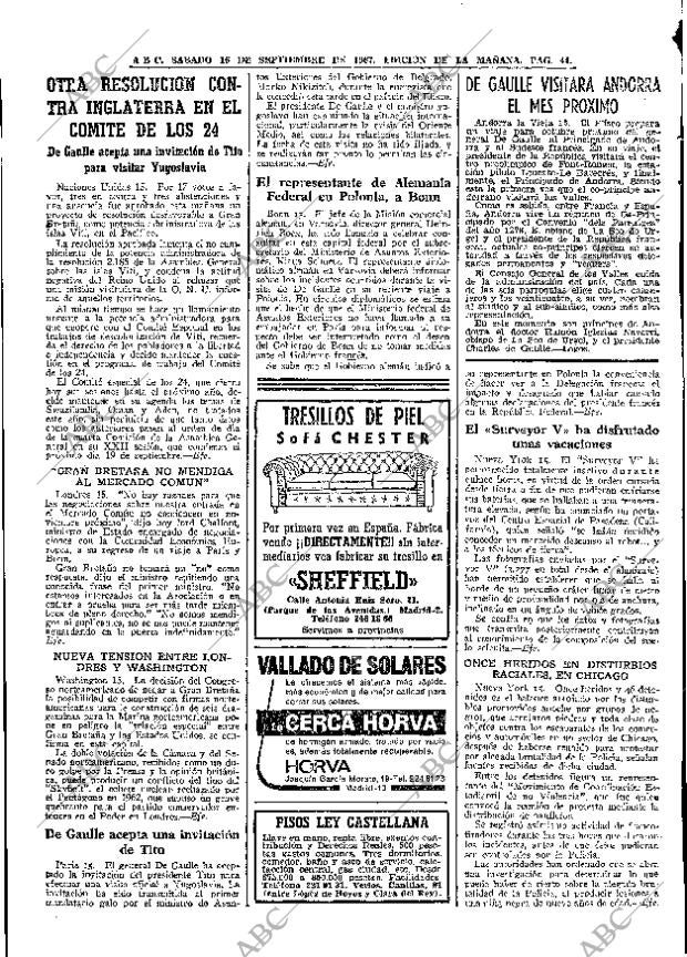 ABC MADRID 16-09-1967 página 44