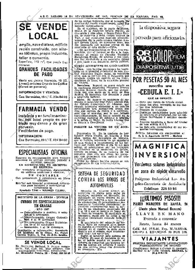 ABC MADRID 16-09-1967 página 48