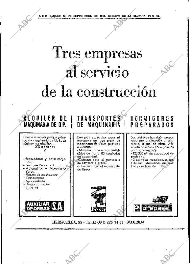 ABC MADRID 16-09-1967 página 50