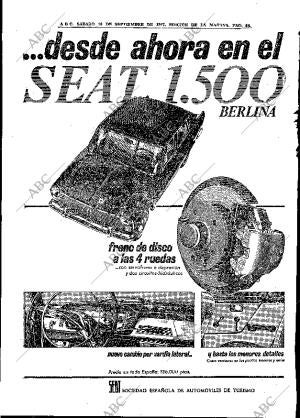 ABC MADRID 16-09-1967 página 56