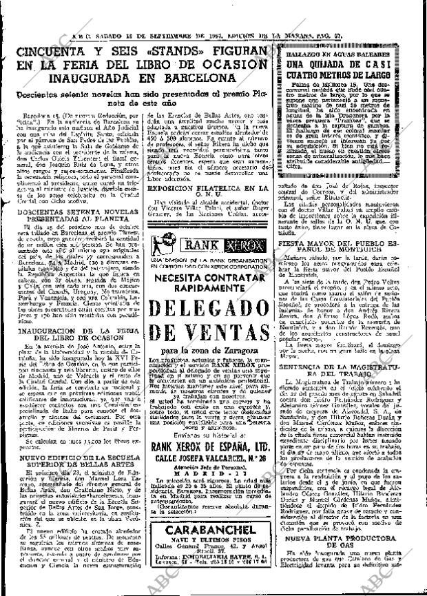 ABC MADRID 16-09-1967 página 57
