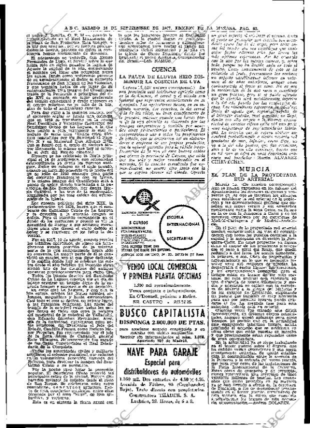 ABC MADRID 16-09-1967 página 62