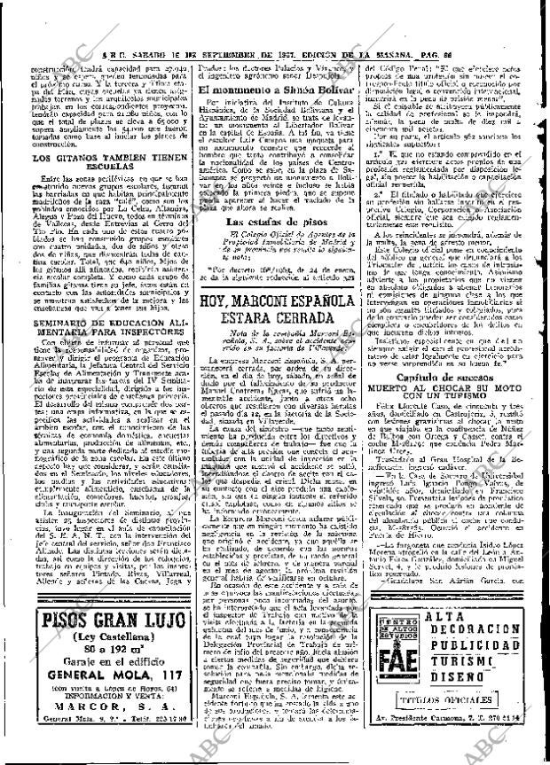 ABC MADRID 16-09-1967 página 66
