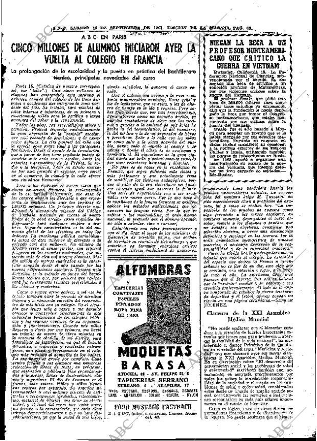 ABC MADRID 16-09-1967 página 69