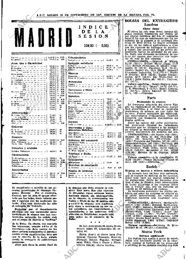 ABC MADRID 16-09-1967 página 77