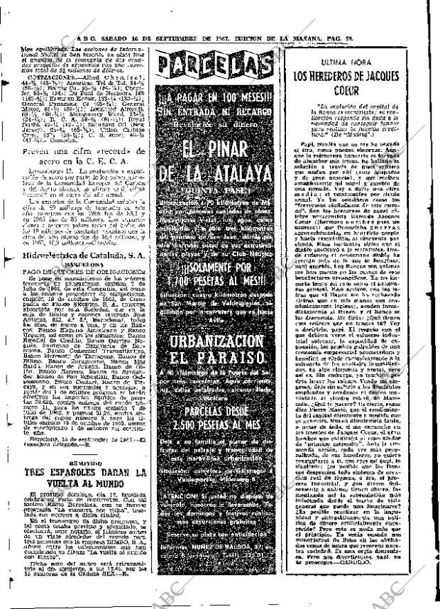ABC MADRID 16-09-1967 página 78