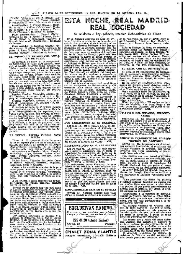 ABC MADRID 16-09-1967 página 81