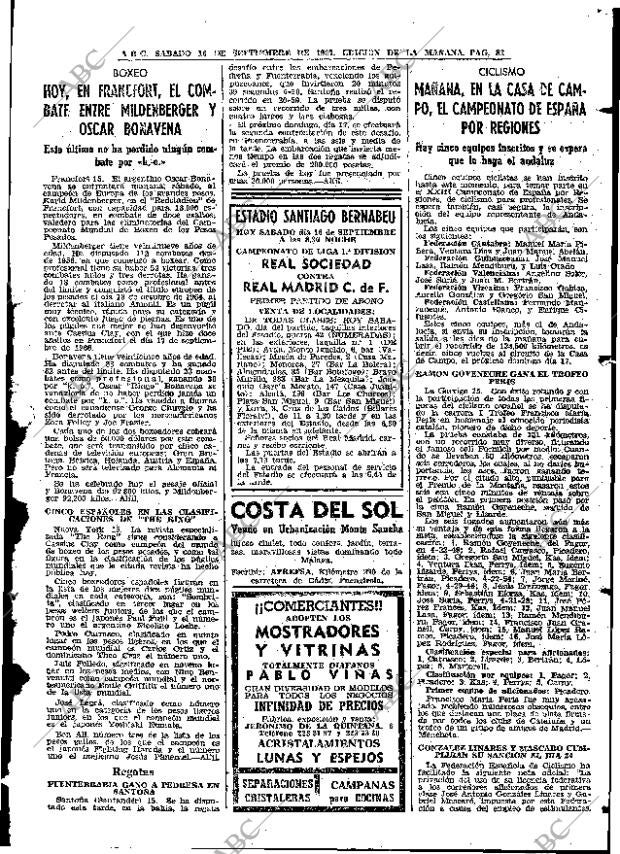 ABC MADRID 16-09-1967 página 83