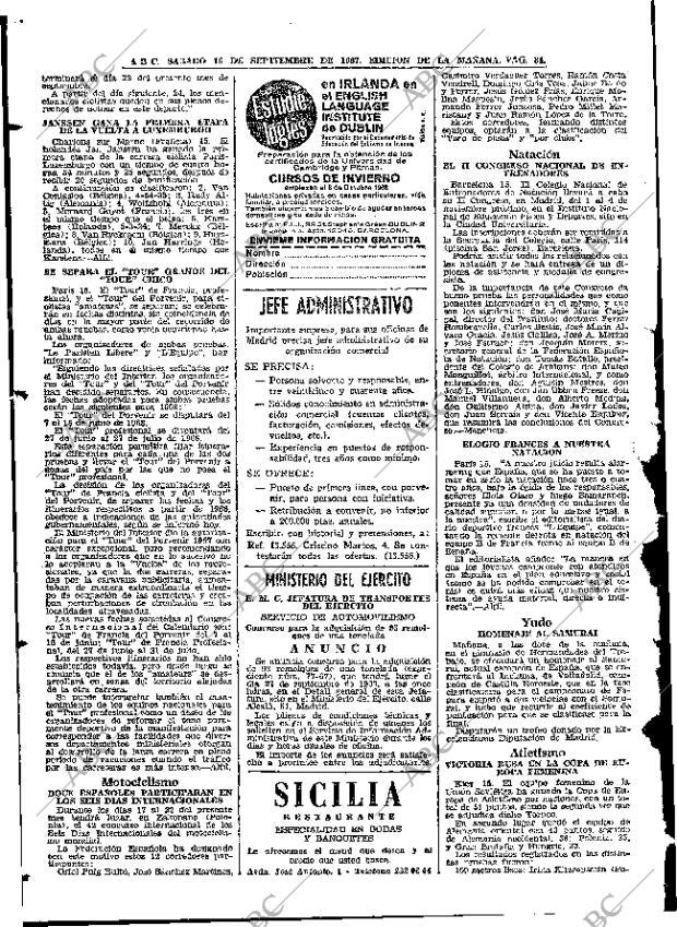 ABC MADRID 16-09-1967 página 84