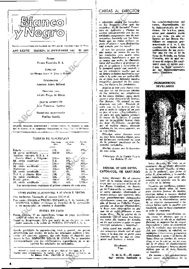 BLANCO Y NEGRO MADRID 16-09-1967 página 4