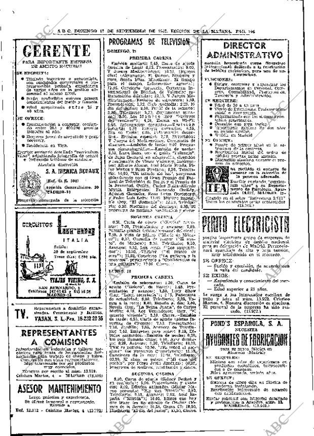 ABC MADRID 17-09-1967 página 106