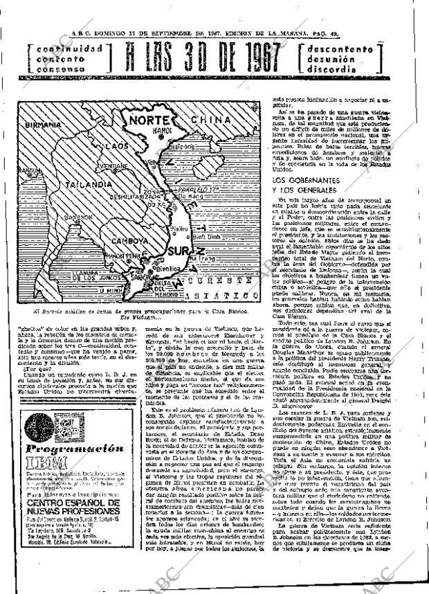 ABC MADRID 17-09-1967 página 49