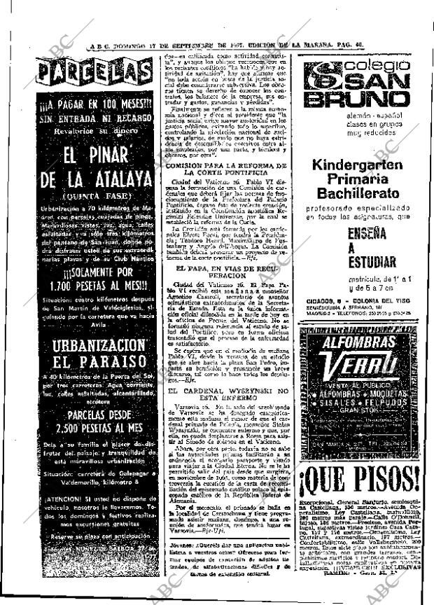 ABC MADRID 17-09-1967 página 60