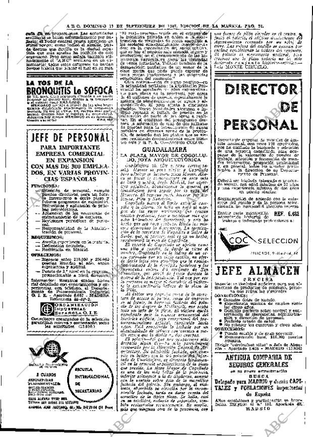 ABC MADRID 17-09-1967 página 72