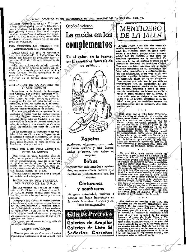 ABC MADRID 17-09-1967 página 77