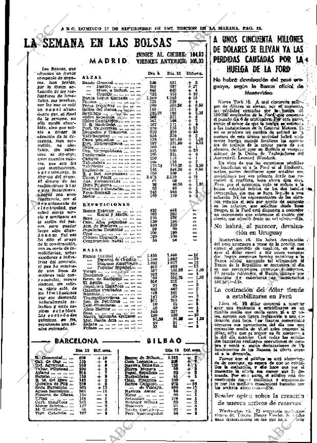 ABC MADRID 17-09-1967 página 85