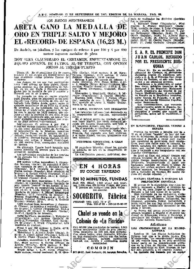 ABC MADRID 17-09-1967 página 93