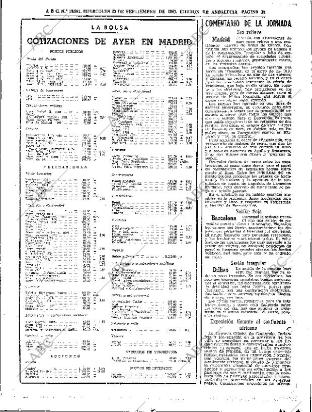 ABC SEVILLA 20-09-1967 página 33