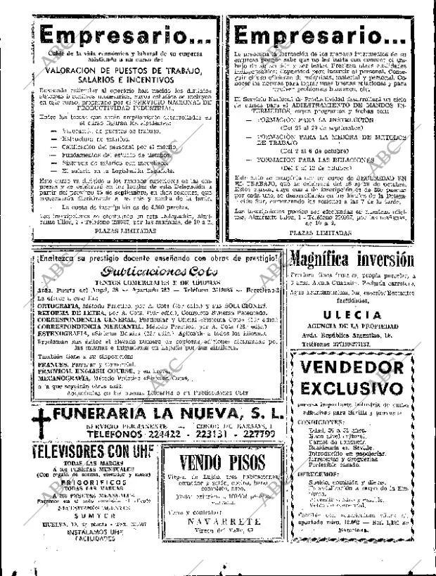 ABC SEVILLA 20-09-1967 página 60