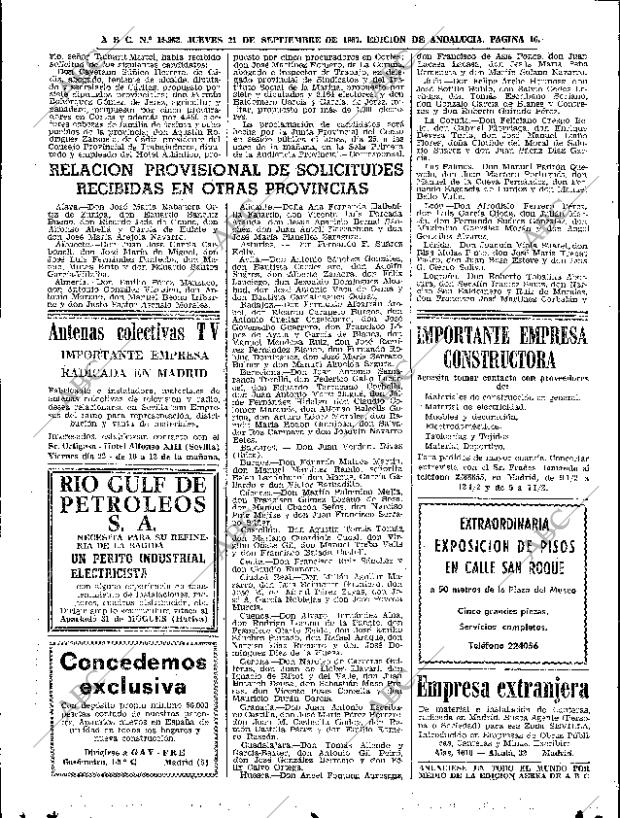 ABC SEVILLA 21-09-1967 página 16