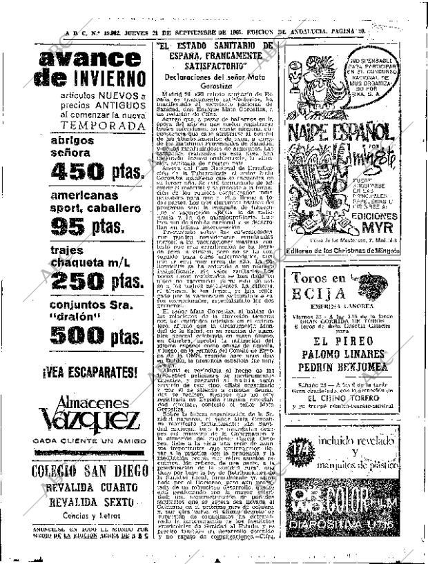 ABC SEVILLA 21-09-1967 página 20