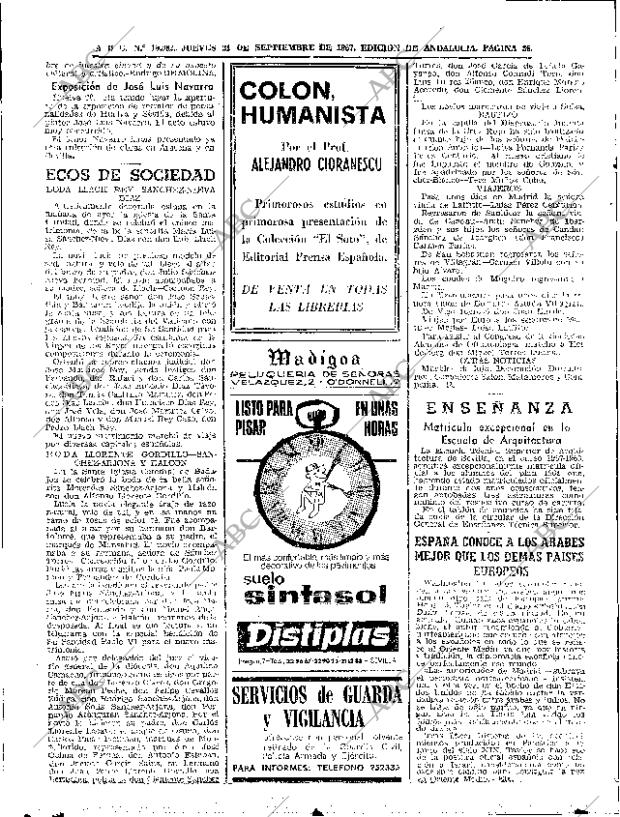 ABC SEVILLA 21-09-1967 página 36