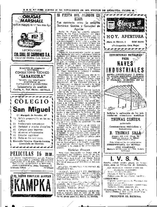 ABC SEVILLA 21-09-1967 página 48