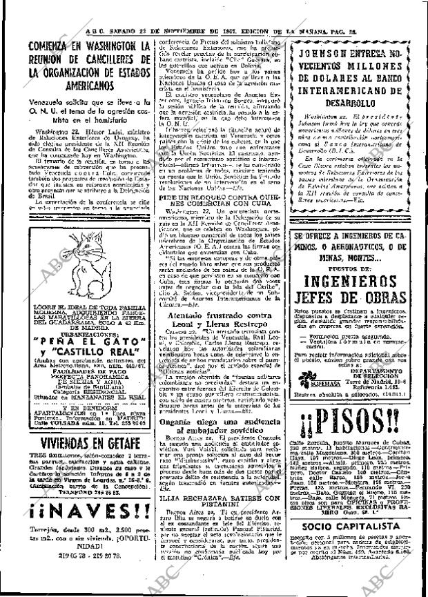 ABC MADRID 23-09-1967 página 38