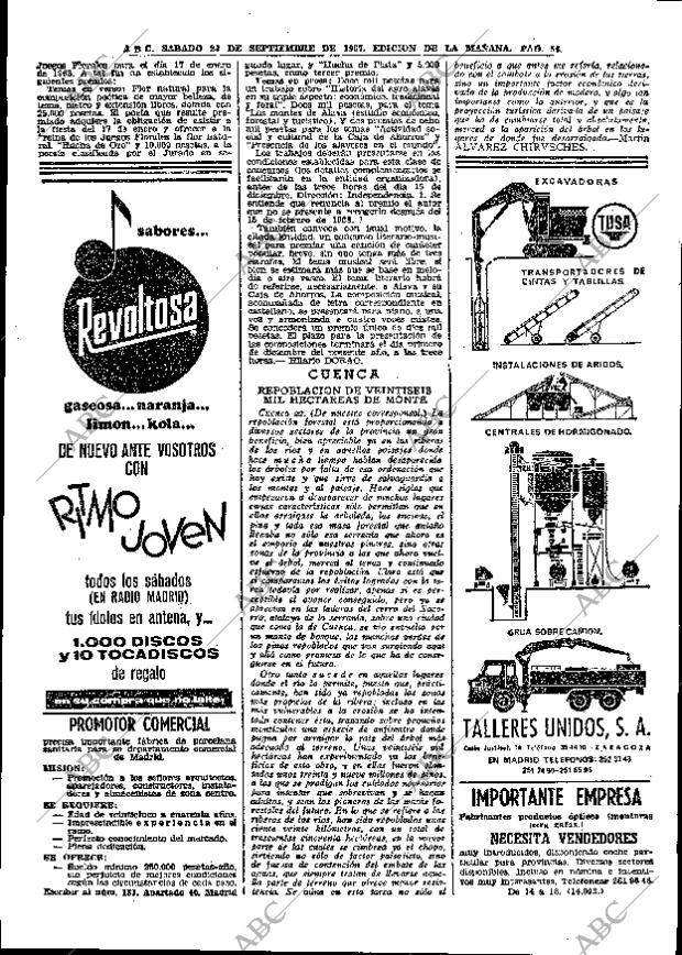 ABC MADRID 23-09-1967 página 56
