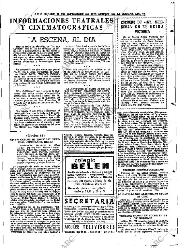 ABC MADRID 23-09-1967 página 79