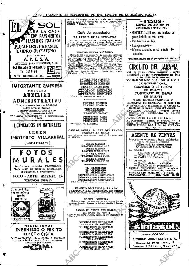 ABC MADRID 23-09-1967 página 80