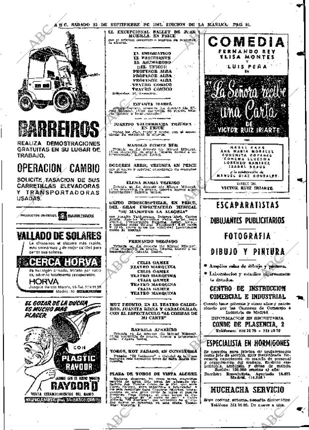 ABC MADRID 23-09-1967 página 81