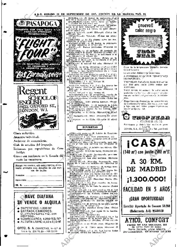 ABC MADRID 23-09-1967 página 84