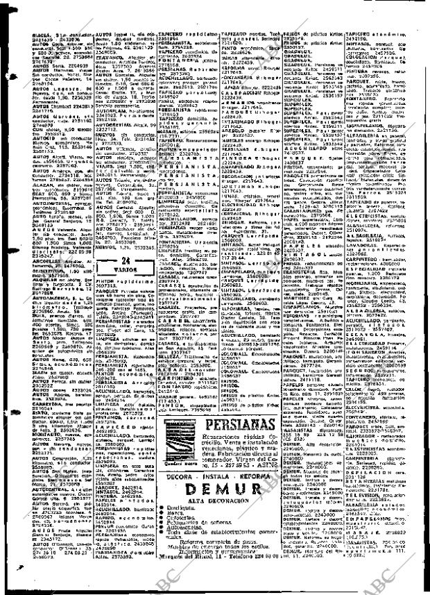 ABC MADRID 23-09-1967 página 96