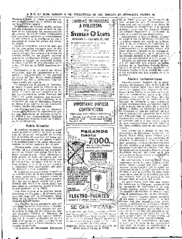 ABC SEVILLA 23-09-1967 página 34