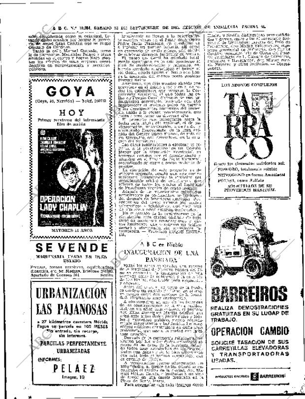 ABC SEVILLA 23-09-1967 página 56