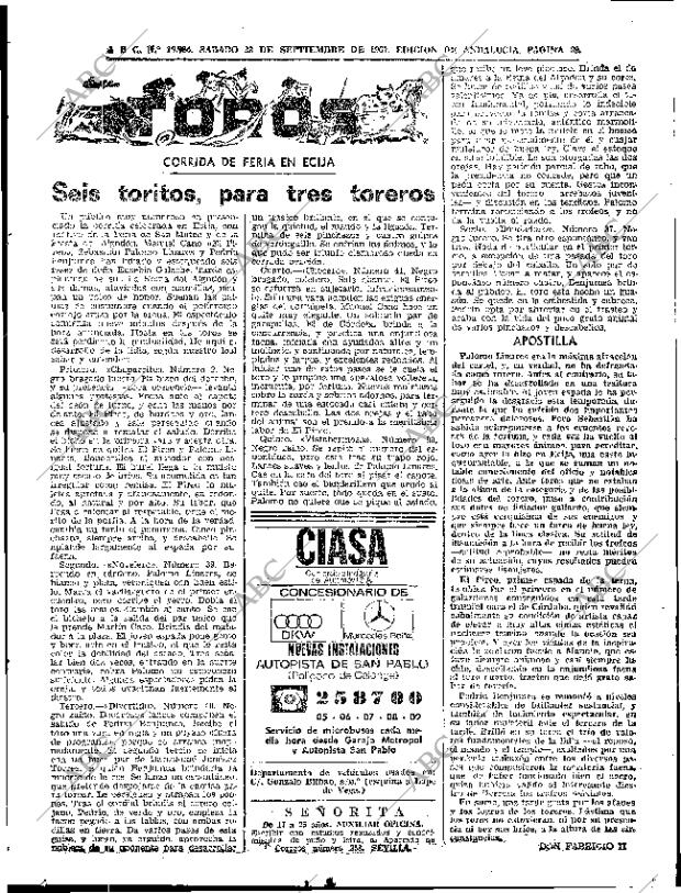 ABC SEVILLA 23-09-1967 página 69