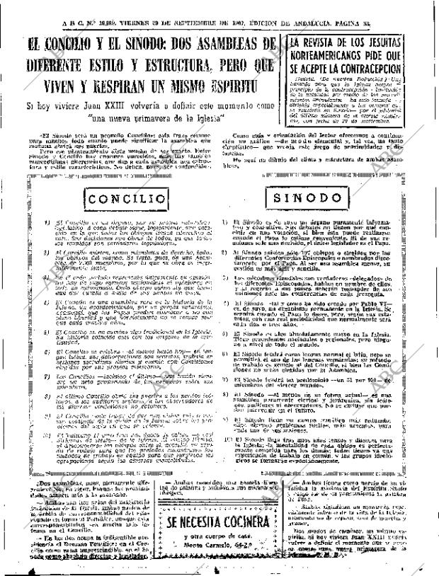 ABC SEVILLA 29-09-1967 página 33