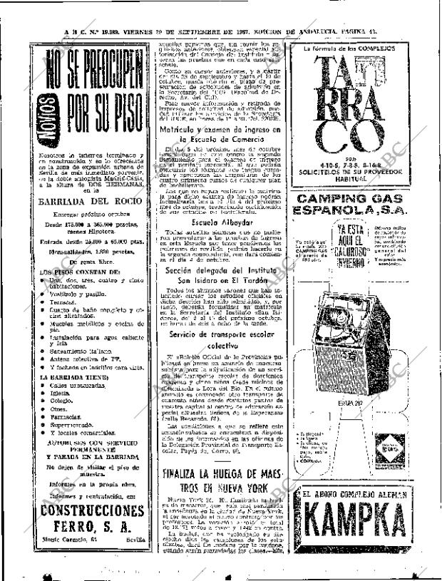 ABC SEVILLA 29-09-1967 página 42